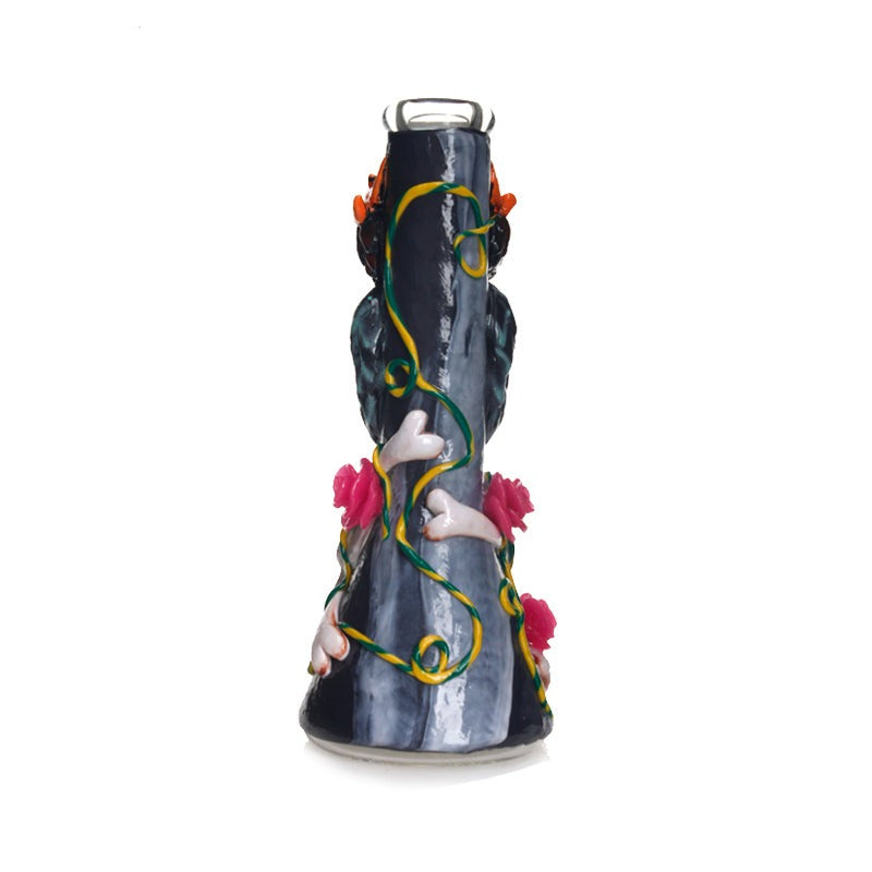 Bong Owl Glass Skull Water Pipe 7mm Thick 12.5"
