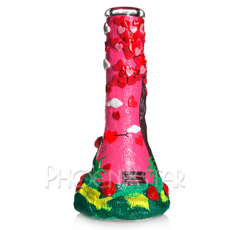 Bong - Hearts & Roses Girly Bong 3d Phoenix Star Bong