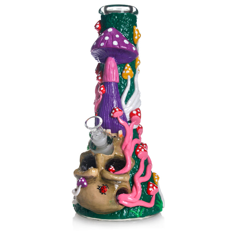 Mushroom Bong 13" 3d Phoenix Star Bong