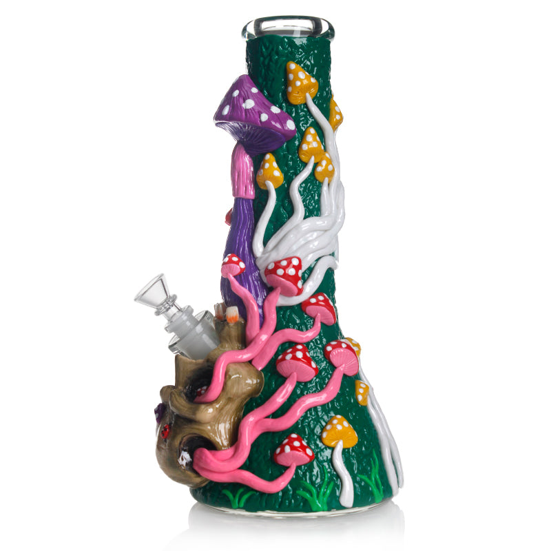 Mushroom Bong 13" 3d Phoenix Star Bong