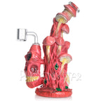 Monster Bong Dab Rig 10" Mushroom Skull Bong Mini Bong