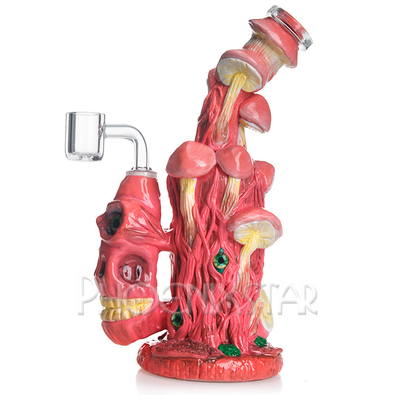 Monster Bong Dab Rig 10" Mushroom Skull Bong Mini Bong