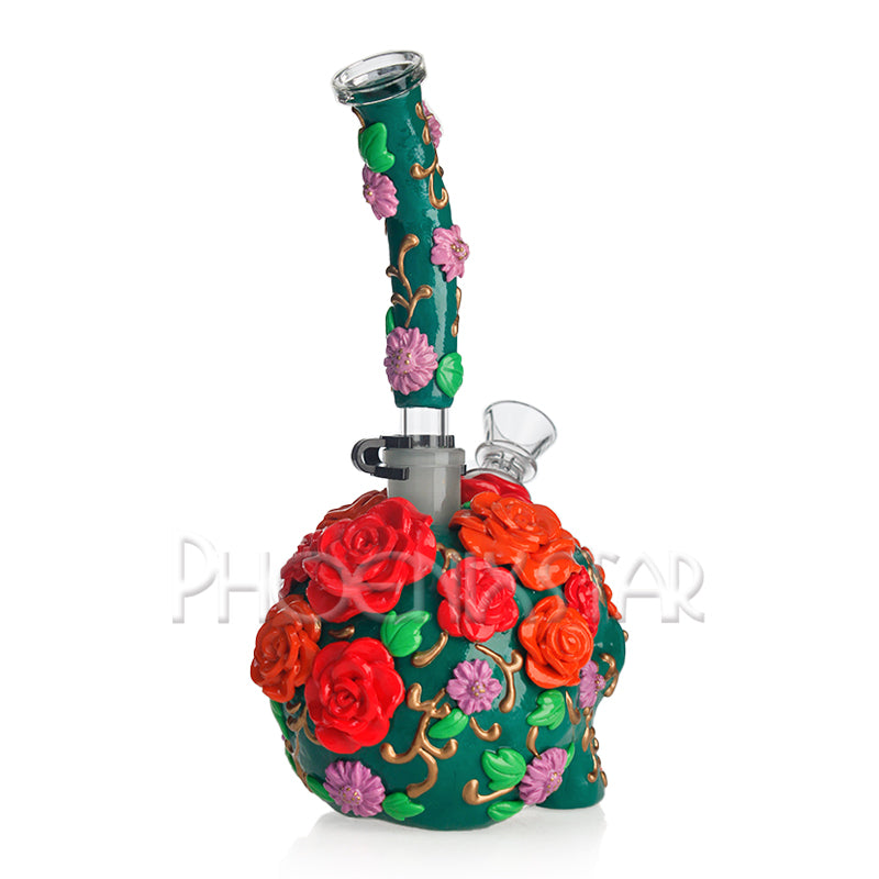 Monster Bong 11" Skull & Roses