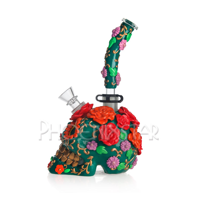 Monster Bong 11" Skull & Roses
