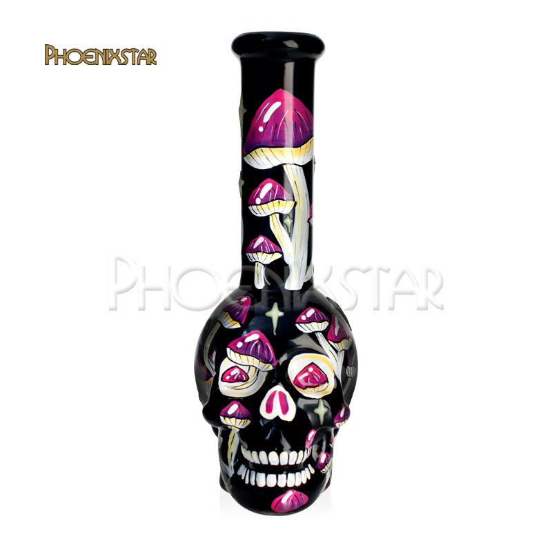 Mushroom Bong 10" Glow In Dark Phoenix Star Monster Bong