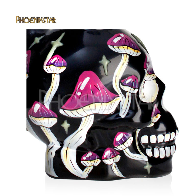 Mushroom Bong 10" Glow In Dark Phoenix Star Monster Bong