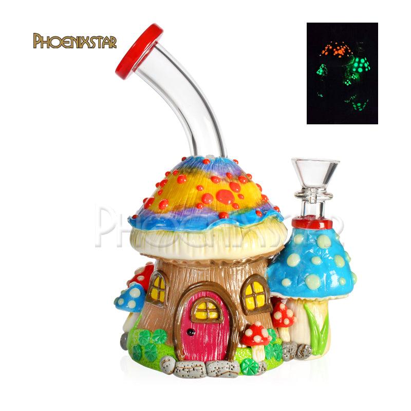 Bong Mushroom House 7"