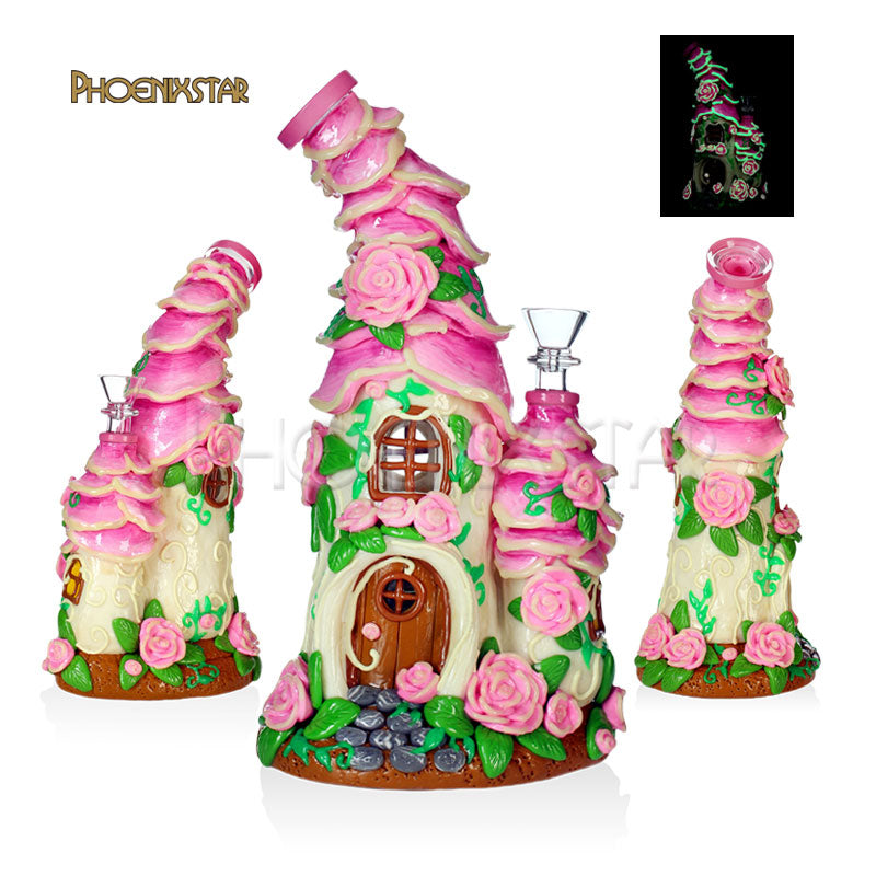 Mushroom Bong Roses Mushroom Bong 10"