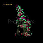 Mushroom Bong Roses Mushroom Bong 10"