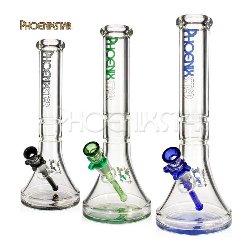 Bong - Phoenix Star - 14" Beaker Bong 9mm Thick Bong