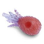 Glass Pipe Pineapple Hand PIpe Pink
