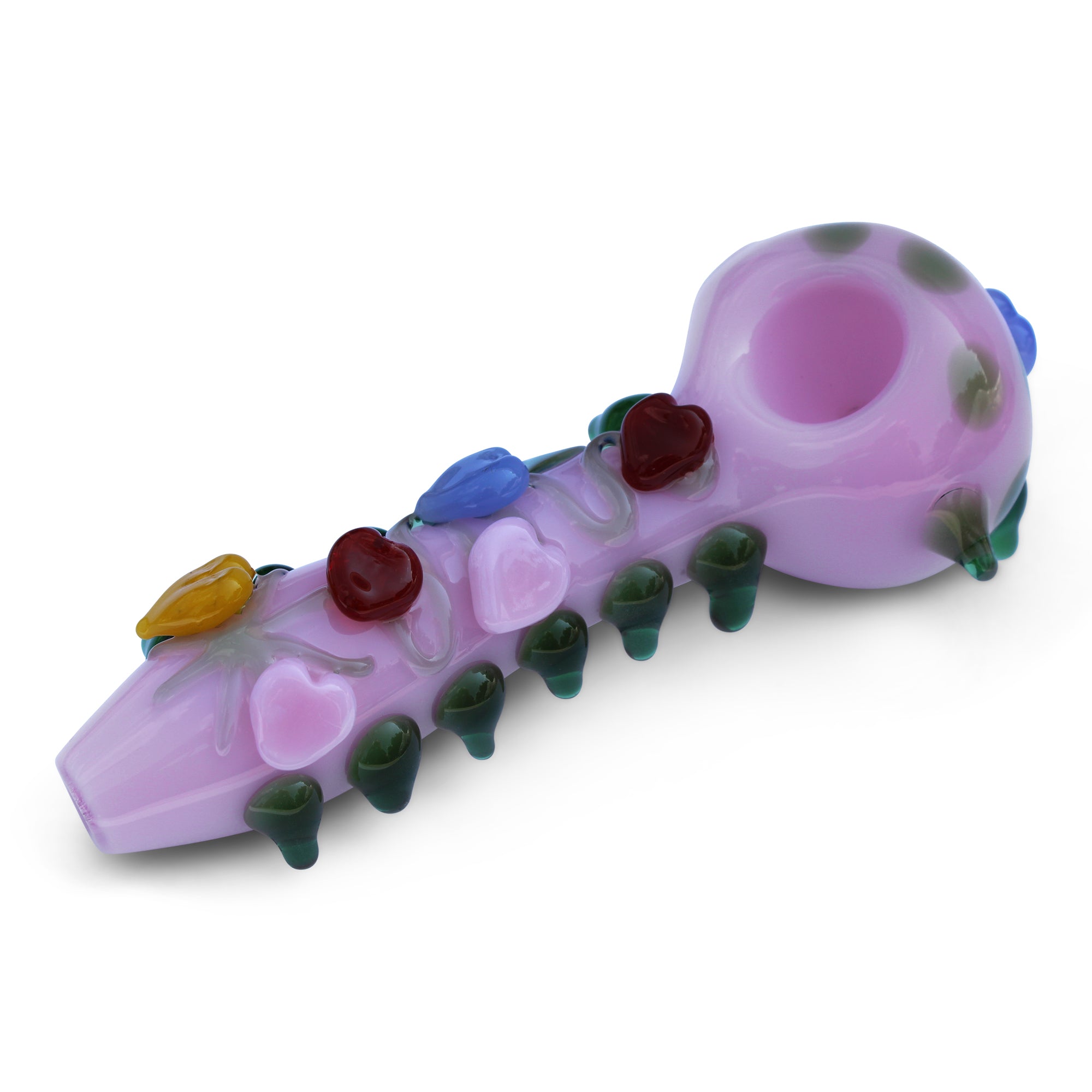 glass pipe hand pipe glass hearts pipe girly hearts pipe pink pipe hearts pipe girls pink pipe bowl pipe