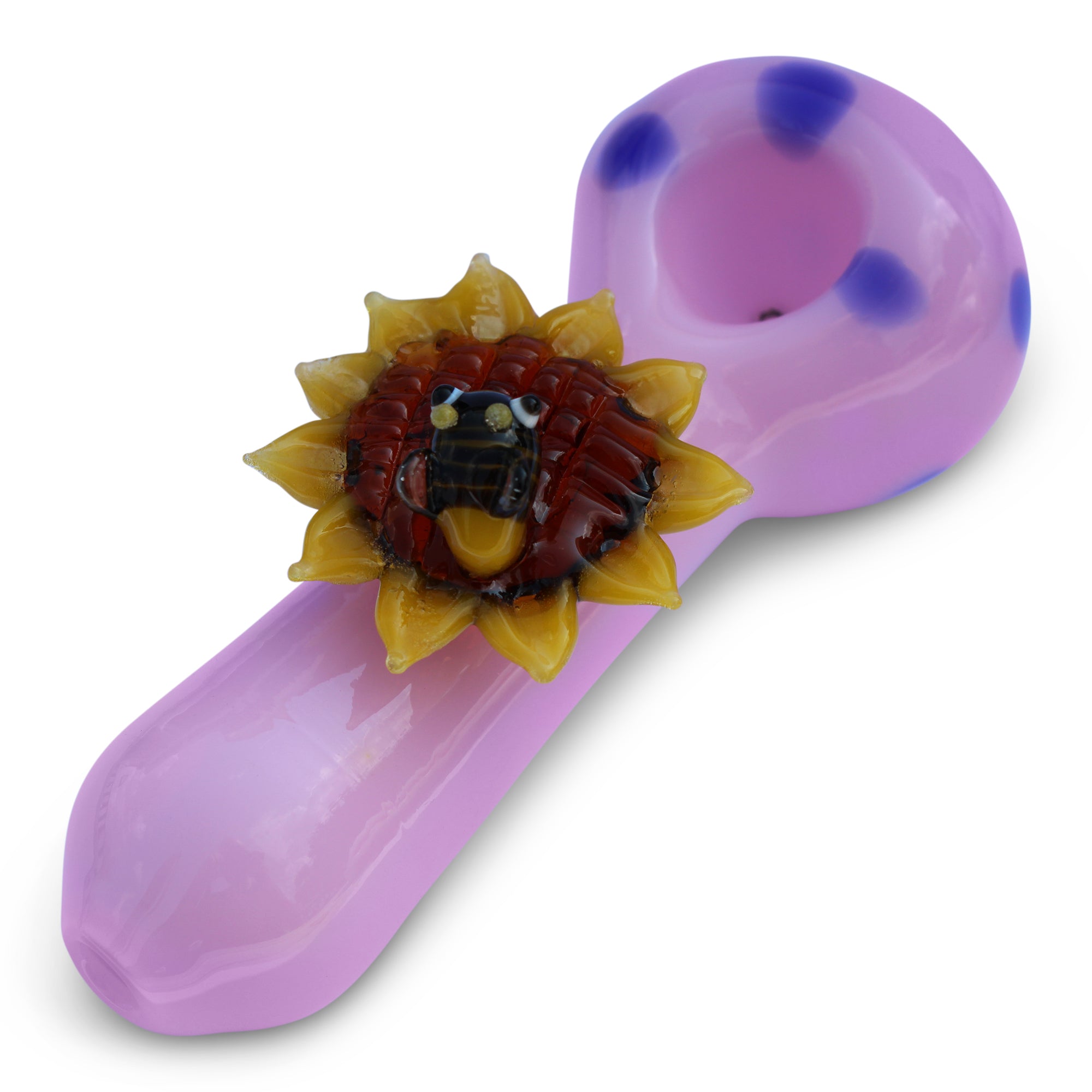 flower pipe bee pipe pink pipe girly pipe glass pipe hand pipe flower pipe honeybee pipe