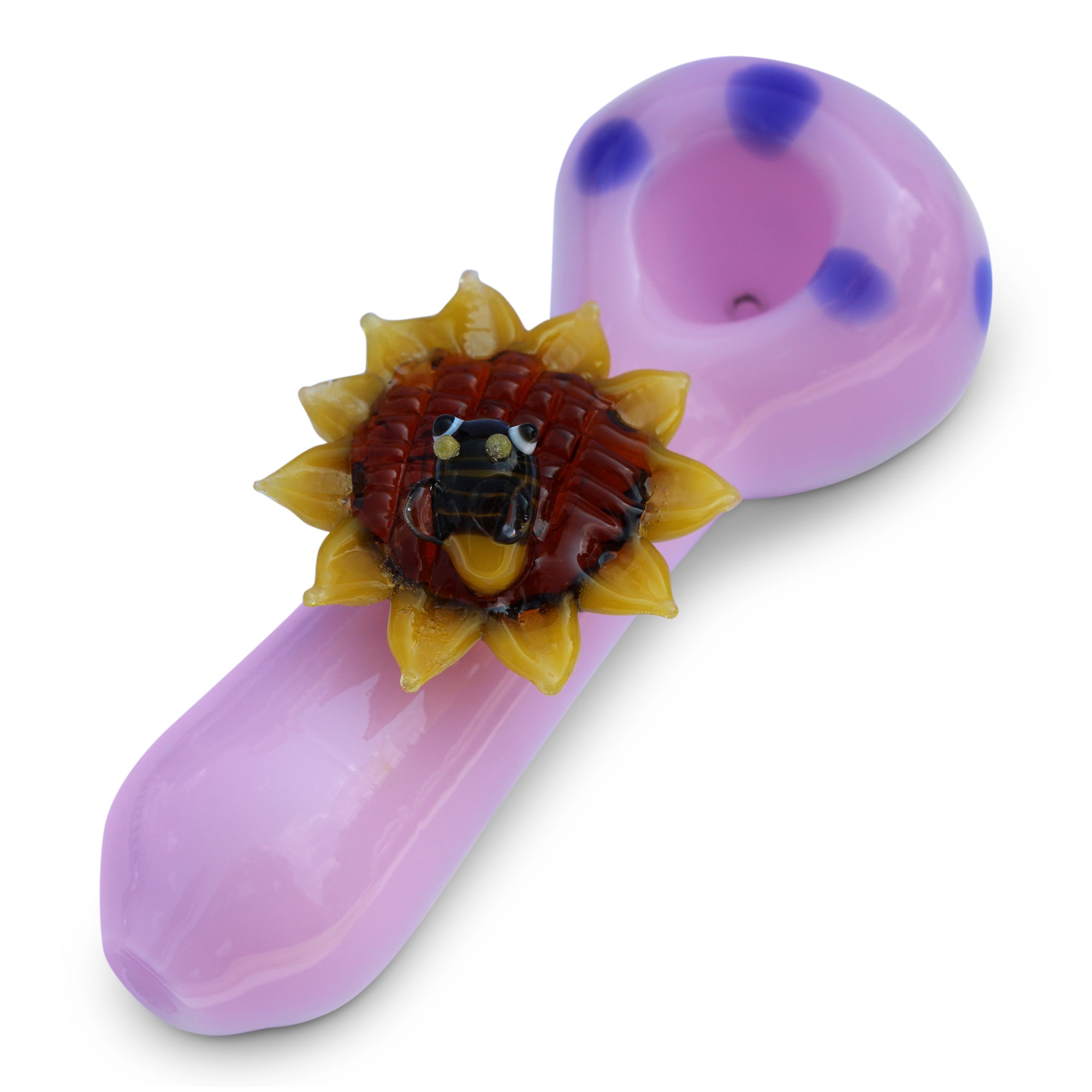 Glass Pipe Hand Pipe Flower Honeybee Pipe