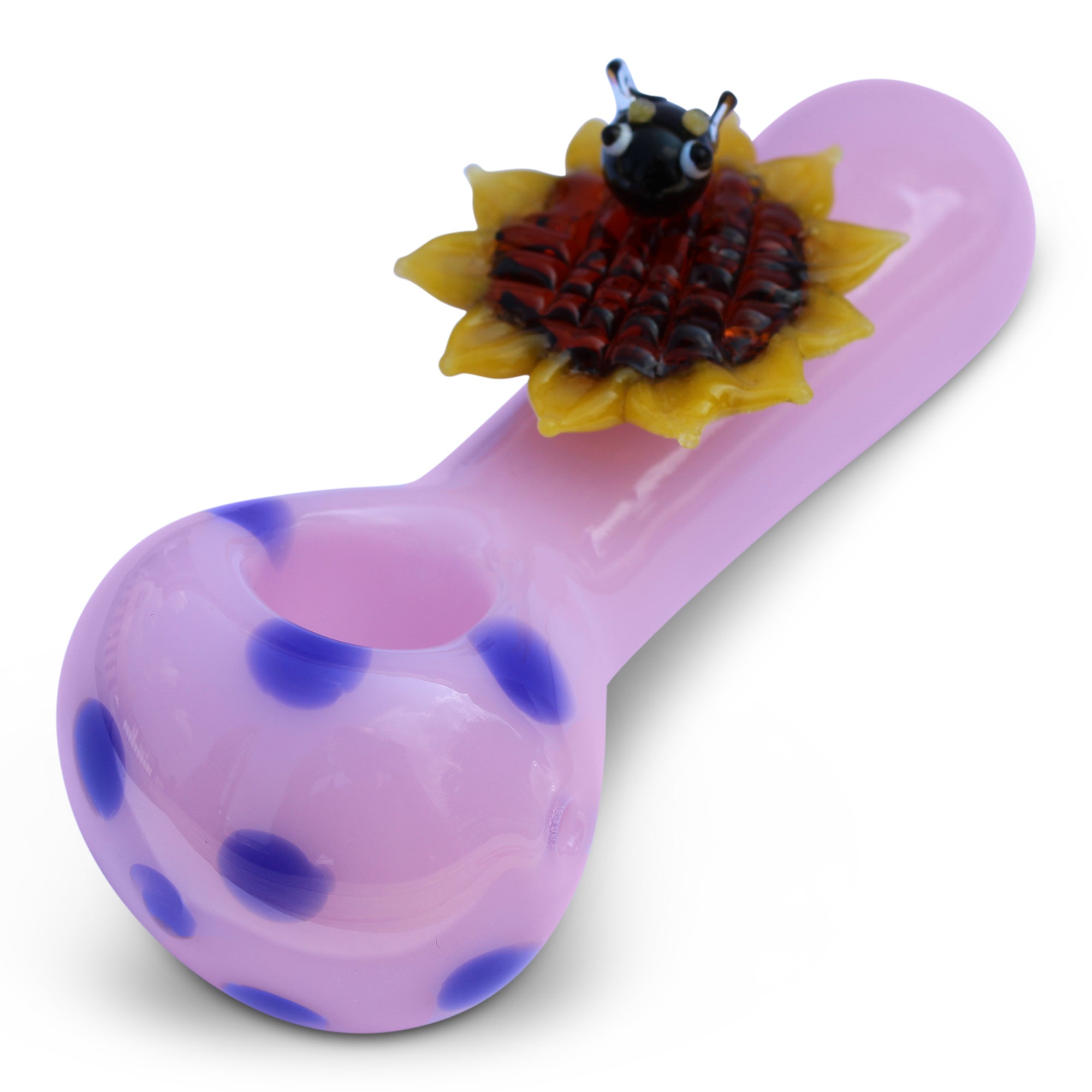 Glass Pipe Hand Pipe Flower Honeybee Pipe
