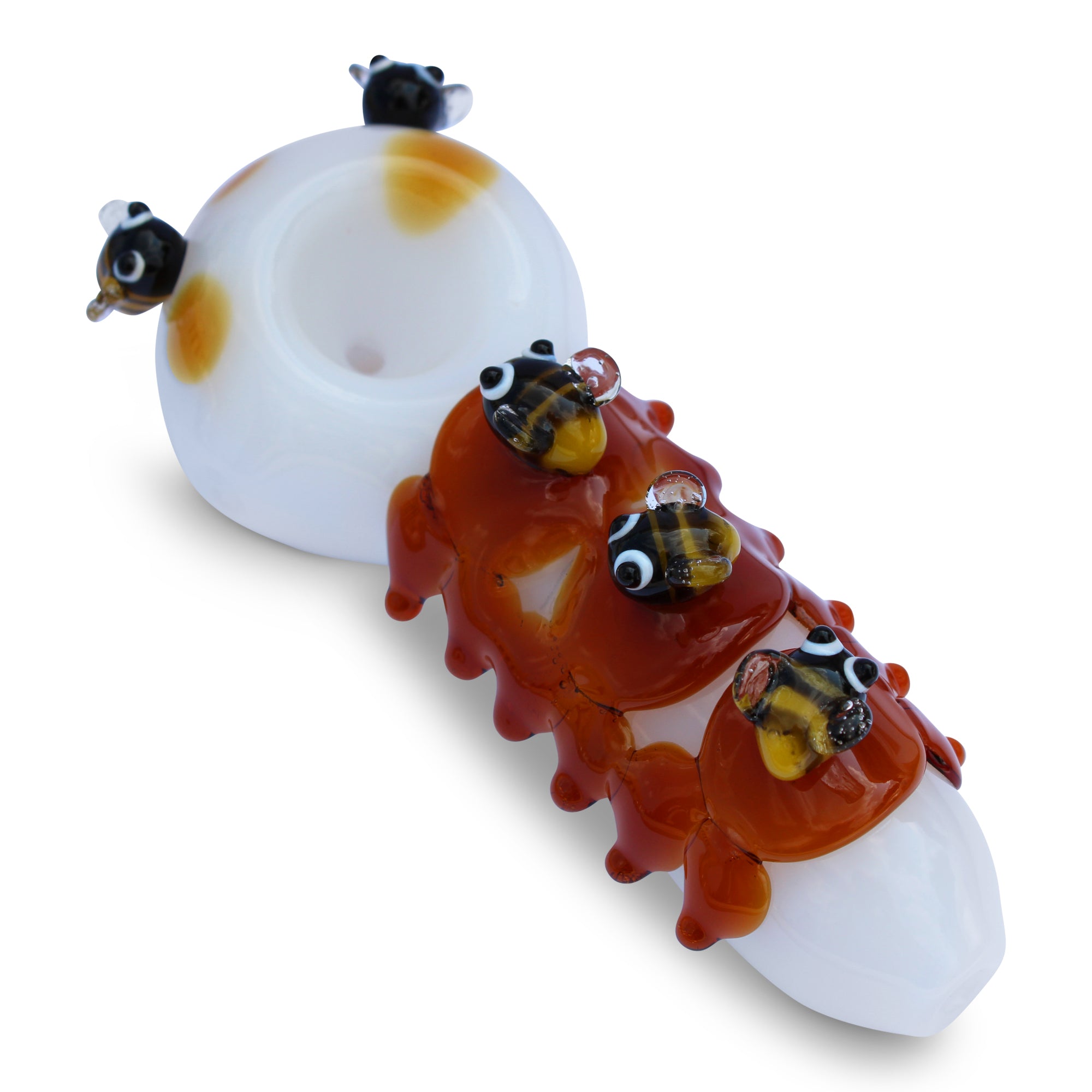 glass pipe hand pipe honey bee pipe bee pipe flowers pipe honeybee pipe