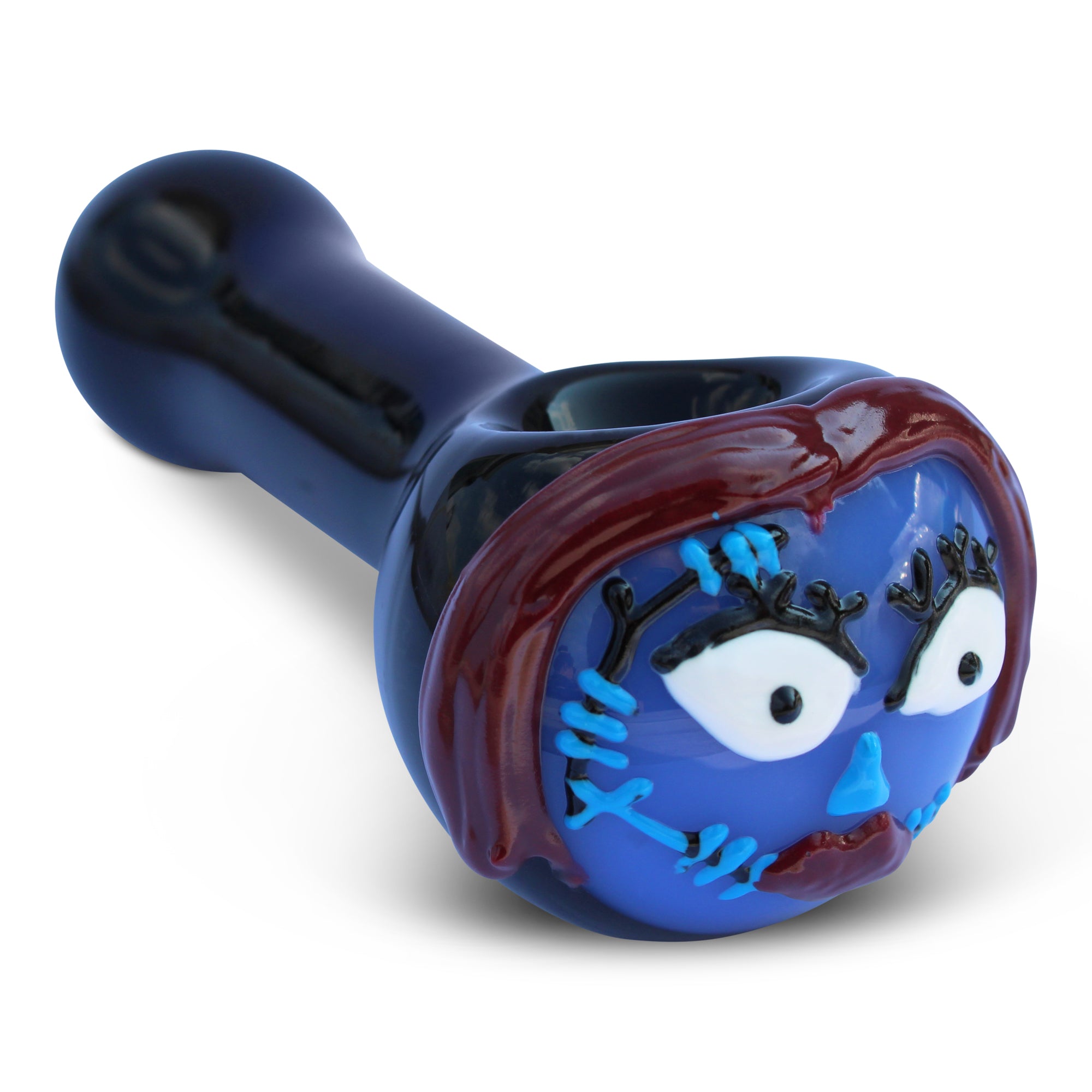 Glass Pipe Hand Pipe Sally Skellington Bowl