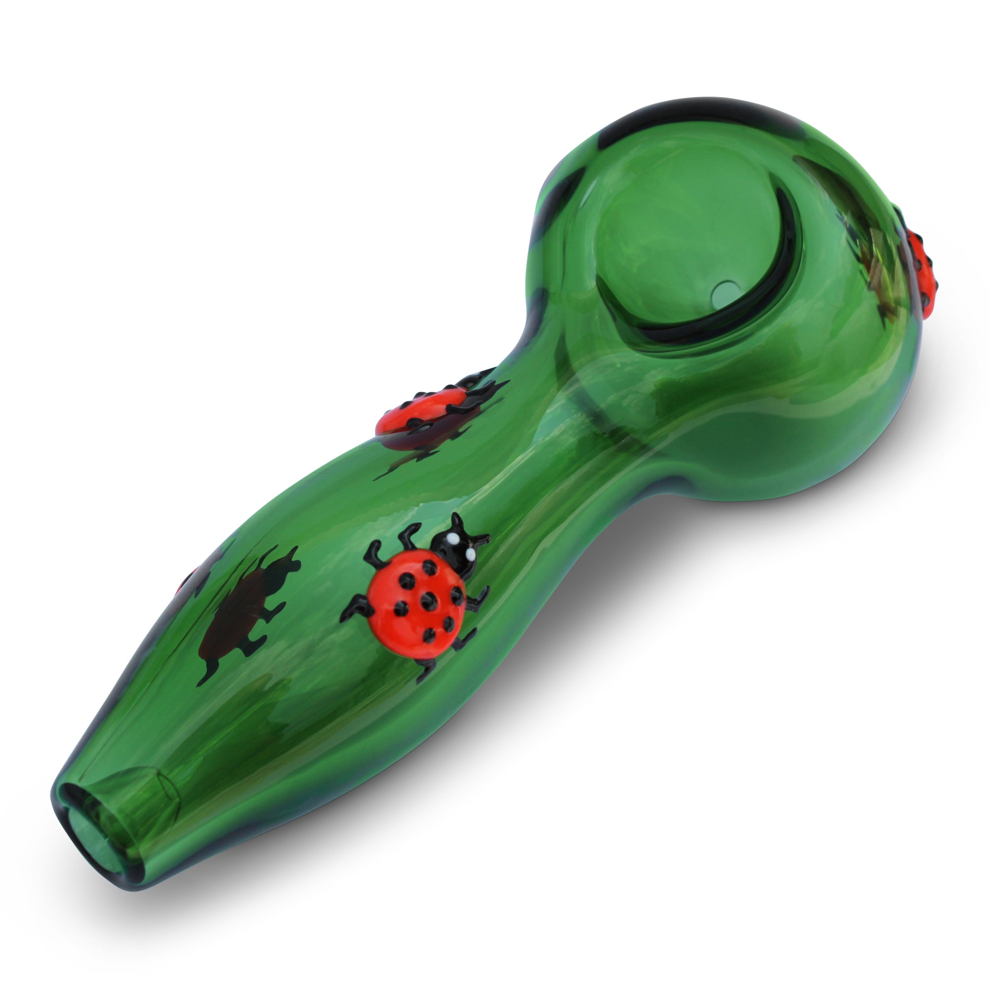 glass pipe lady bug pipe bowl pipe