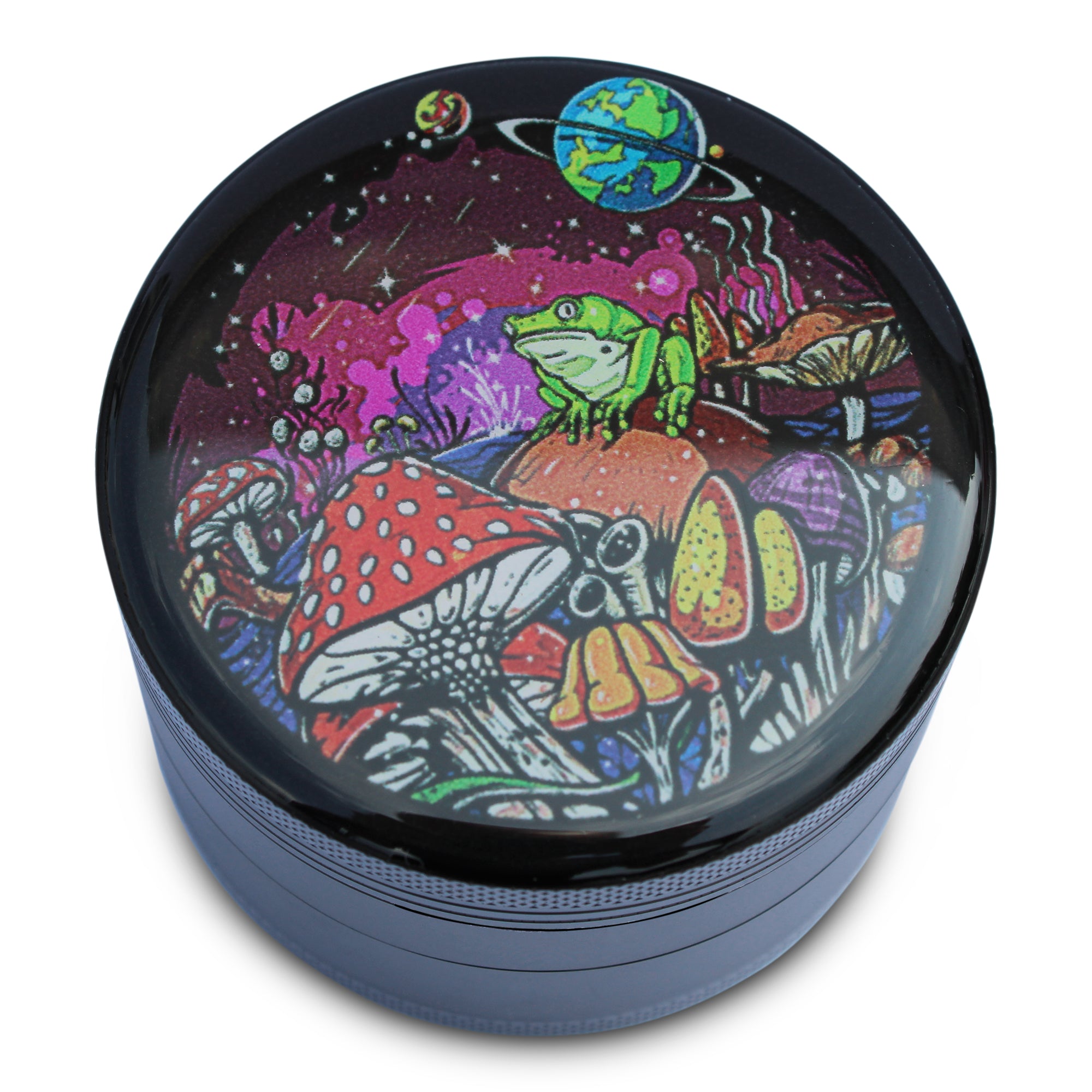 weed grinder trippy 3d frog art grinder 