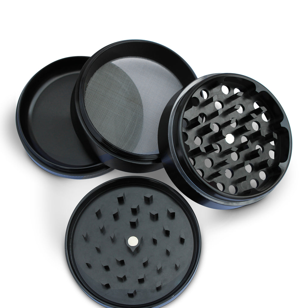 Weed Grinder Hippy Mushrooms & Flowers 2.5" x 1.75"