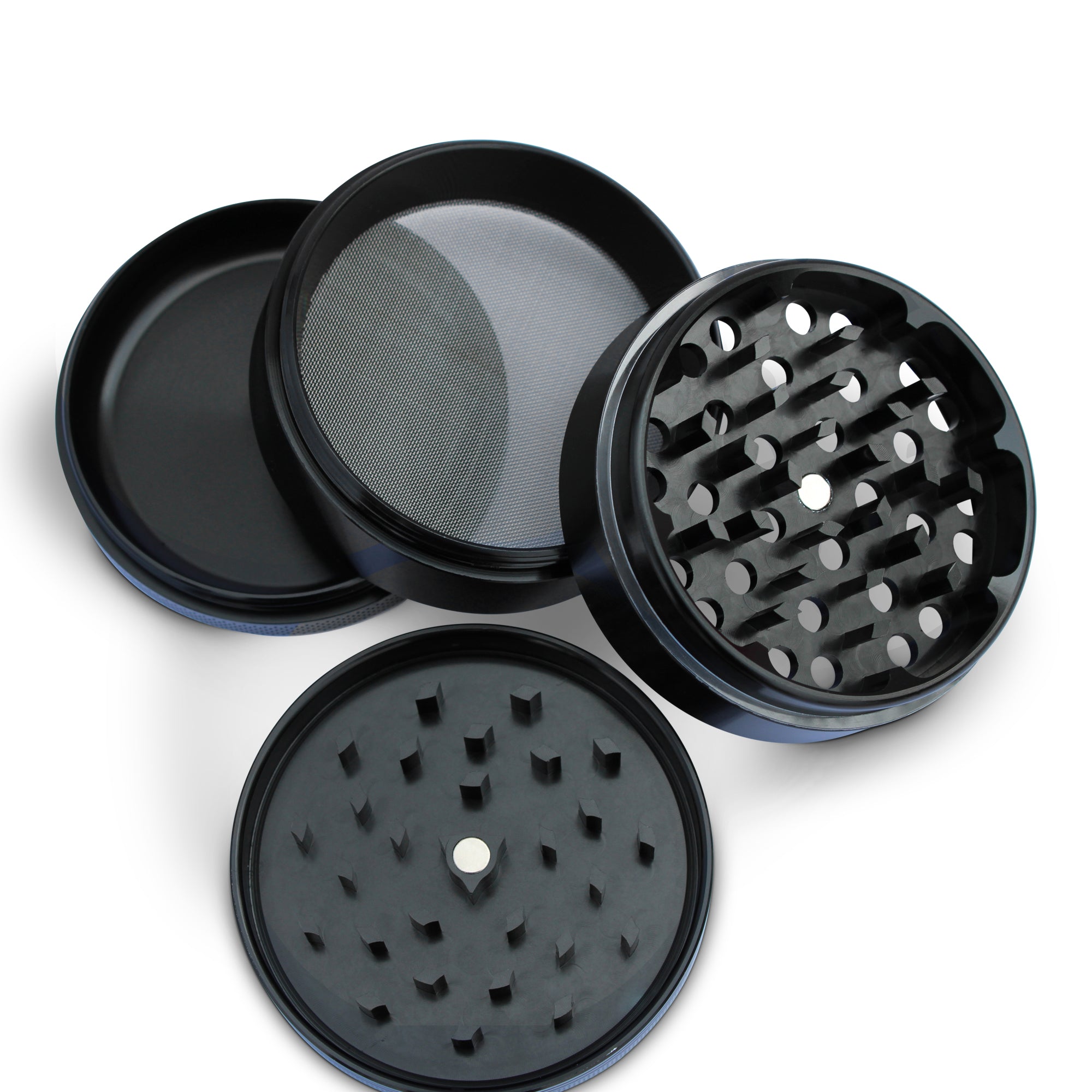Weed Grinder Hippy Mushrooms & Flowers 2.5" x 1.75"