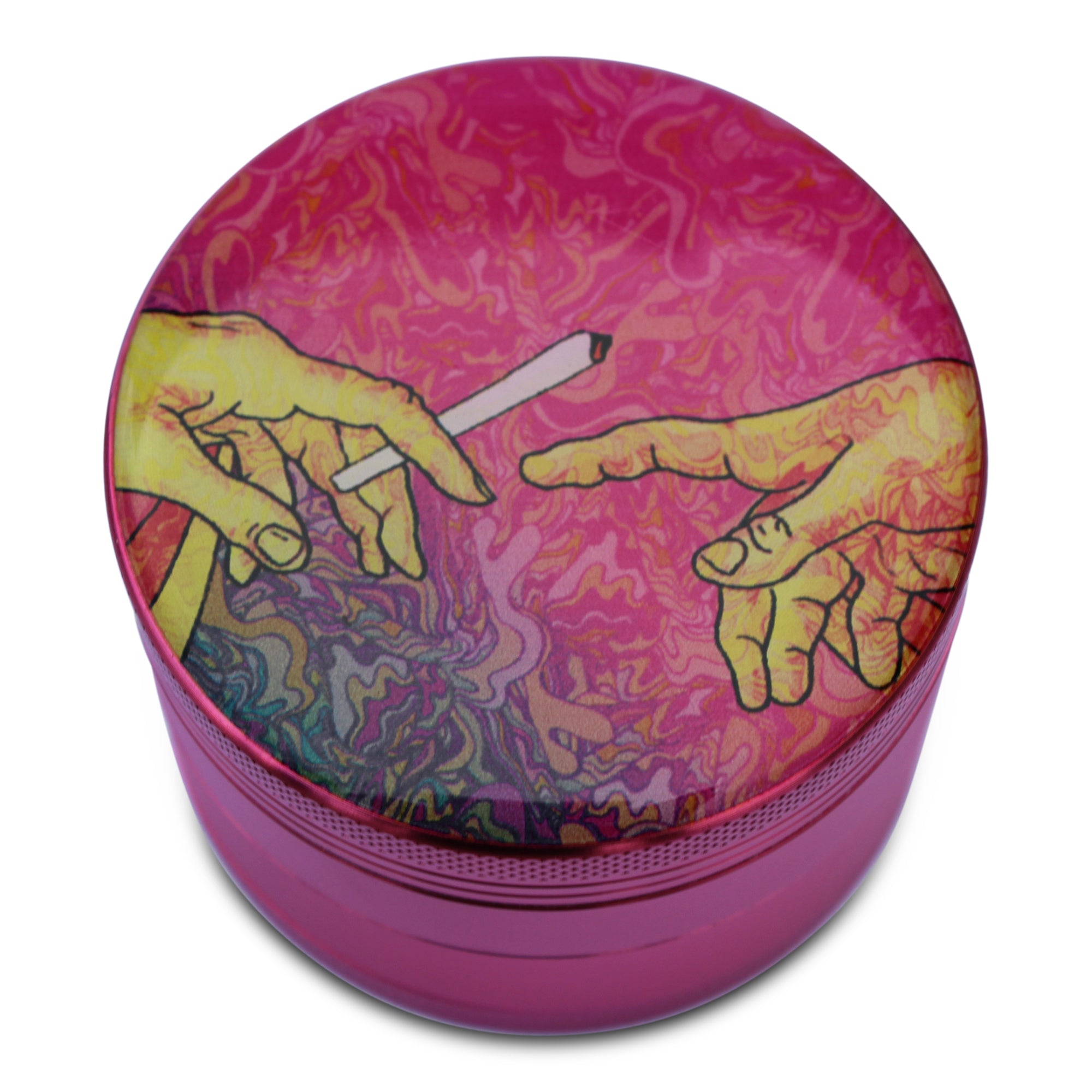 Herb Grinder Pink Aluminum Creation of Adam