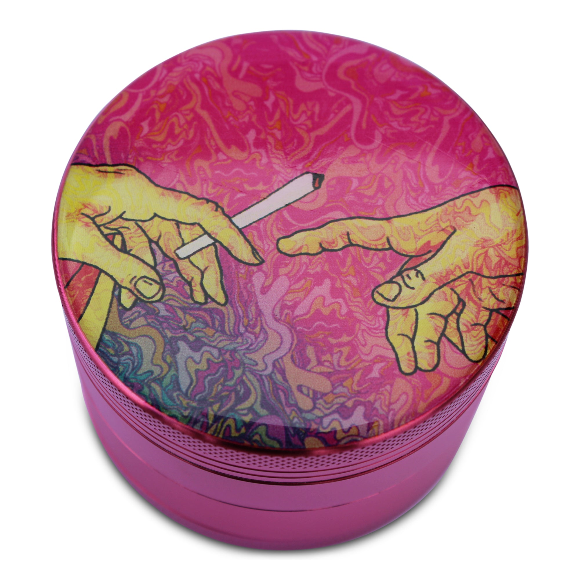 weed grinder Creation of adam oil painting herb grinder