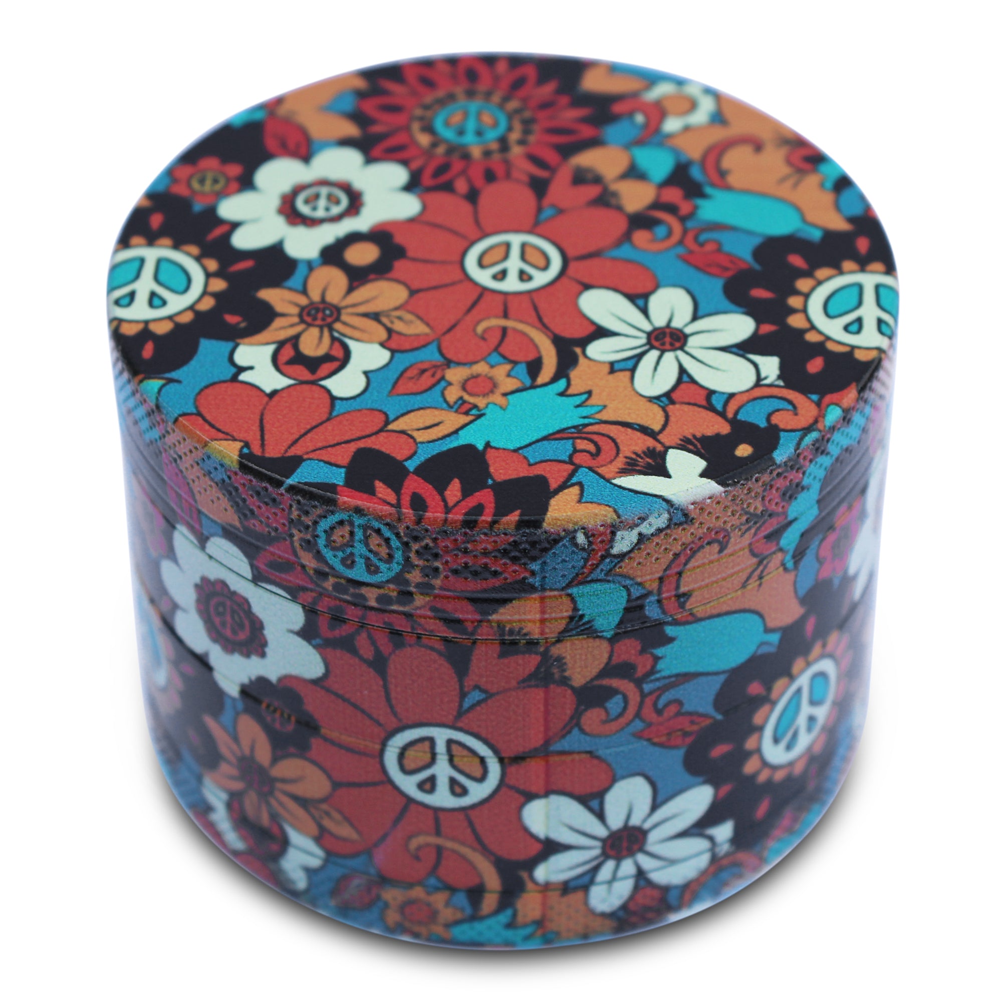Weed Grinder - Hippy Flower Print Artwork