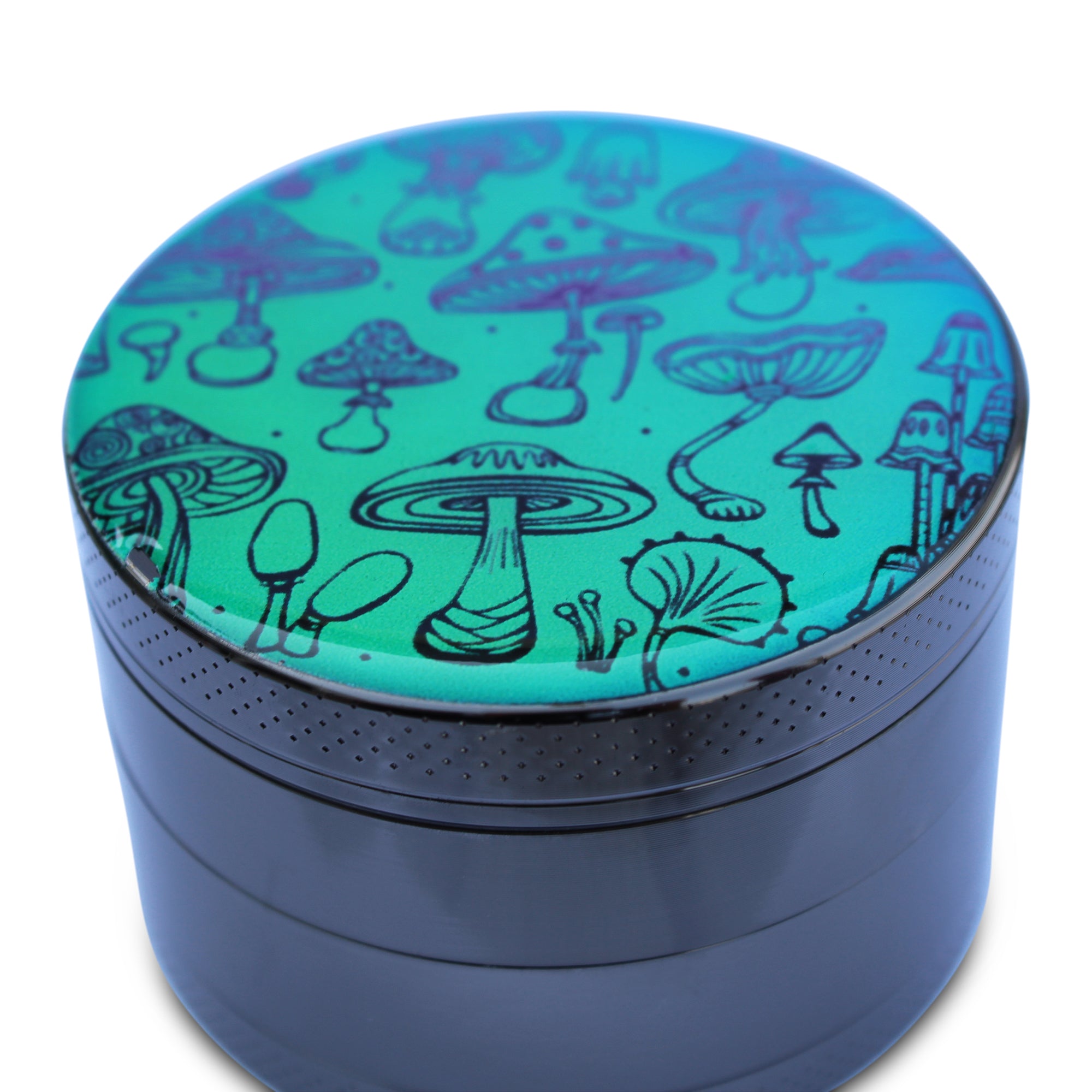 Weed Grinder Floating Mushrooms