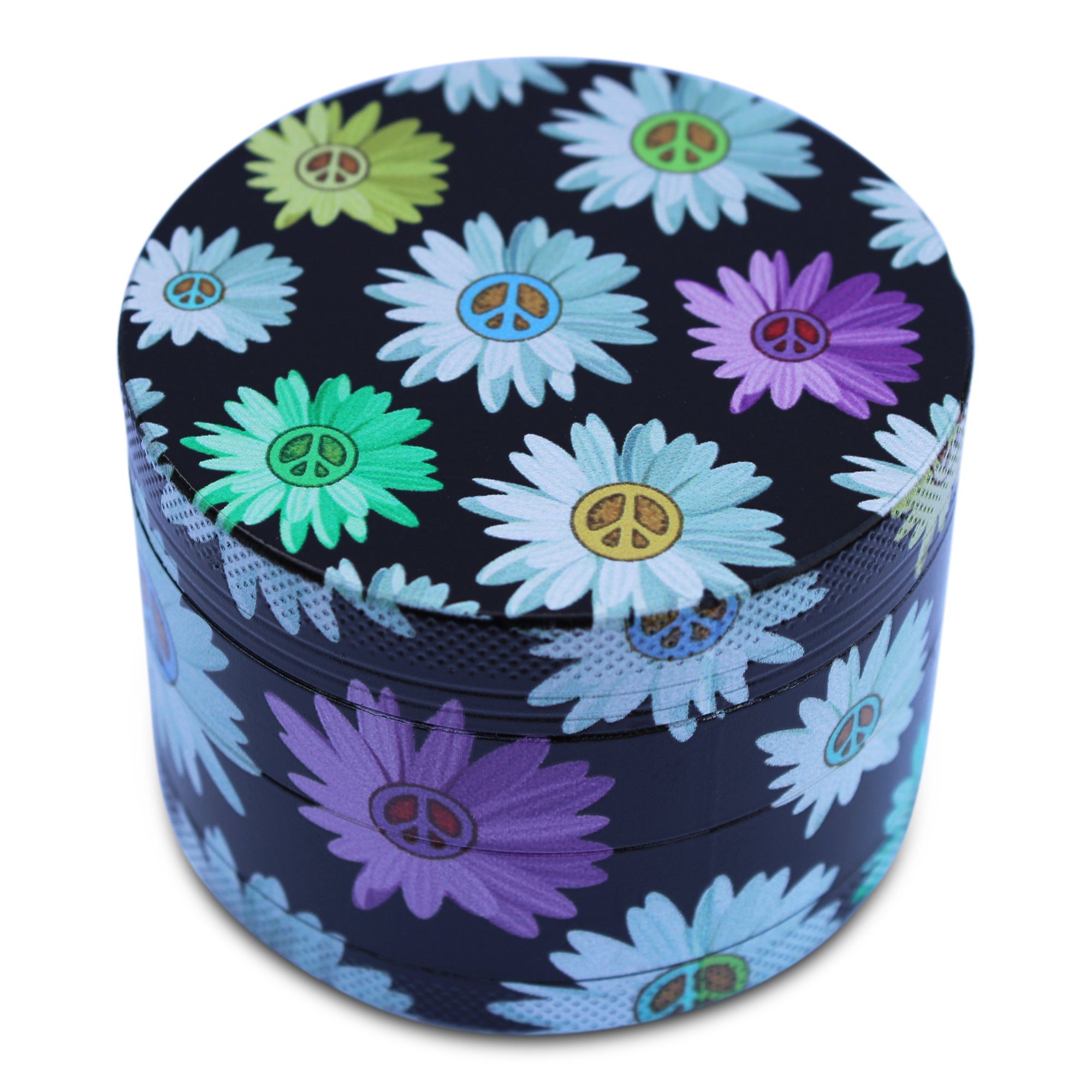 Weed Grinder Hippy Flower Power Art Grinder