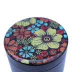 Weed Grinder - Flowers Hippy Peace Sign Artwork Grinder
