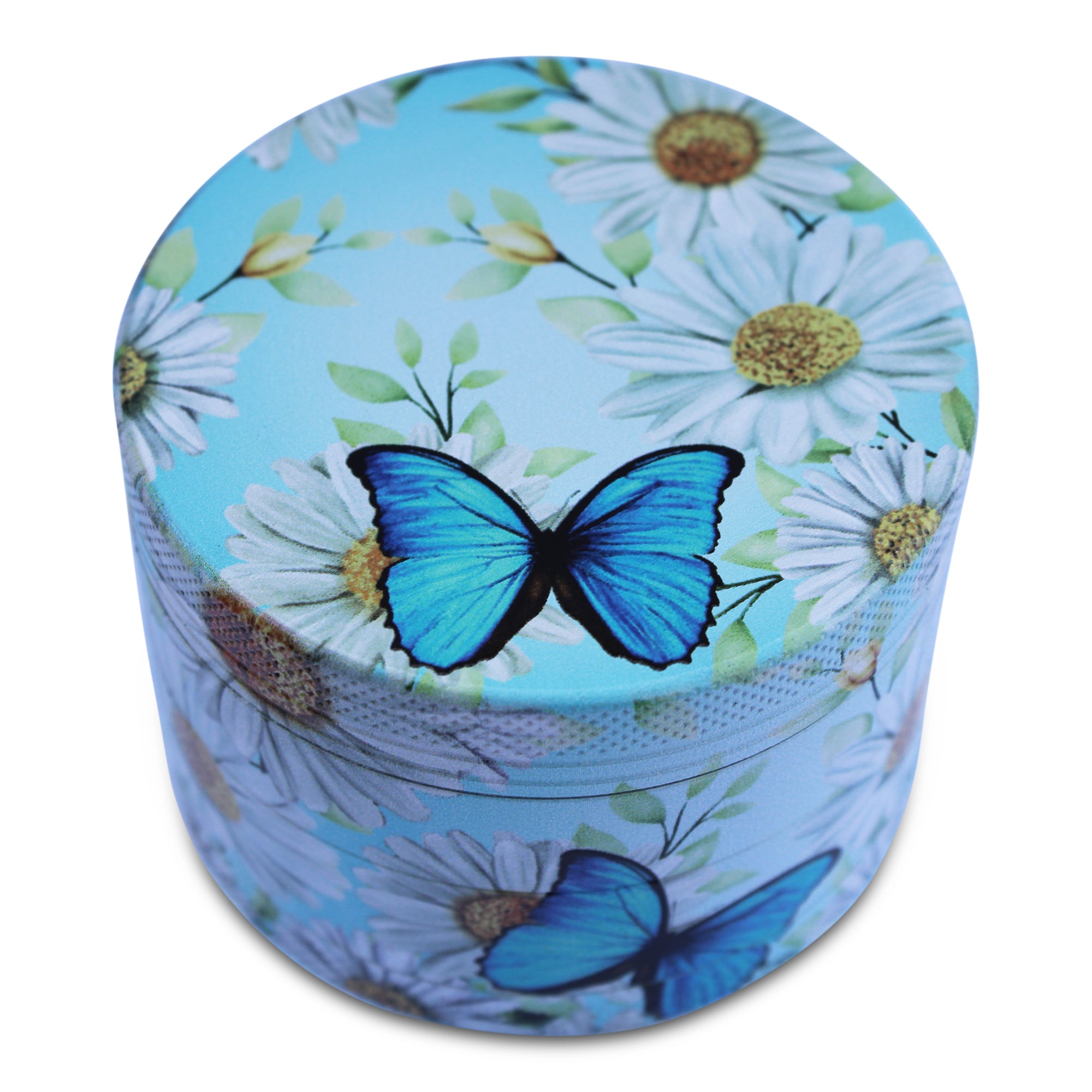 Weed Grinder Butterfly & Sunflowers