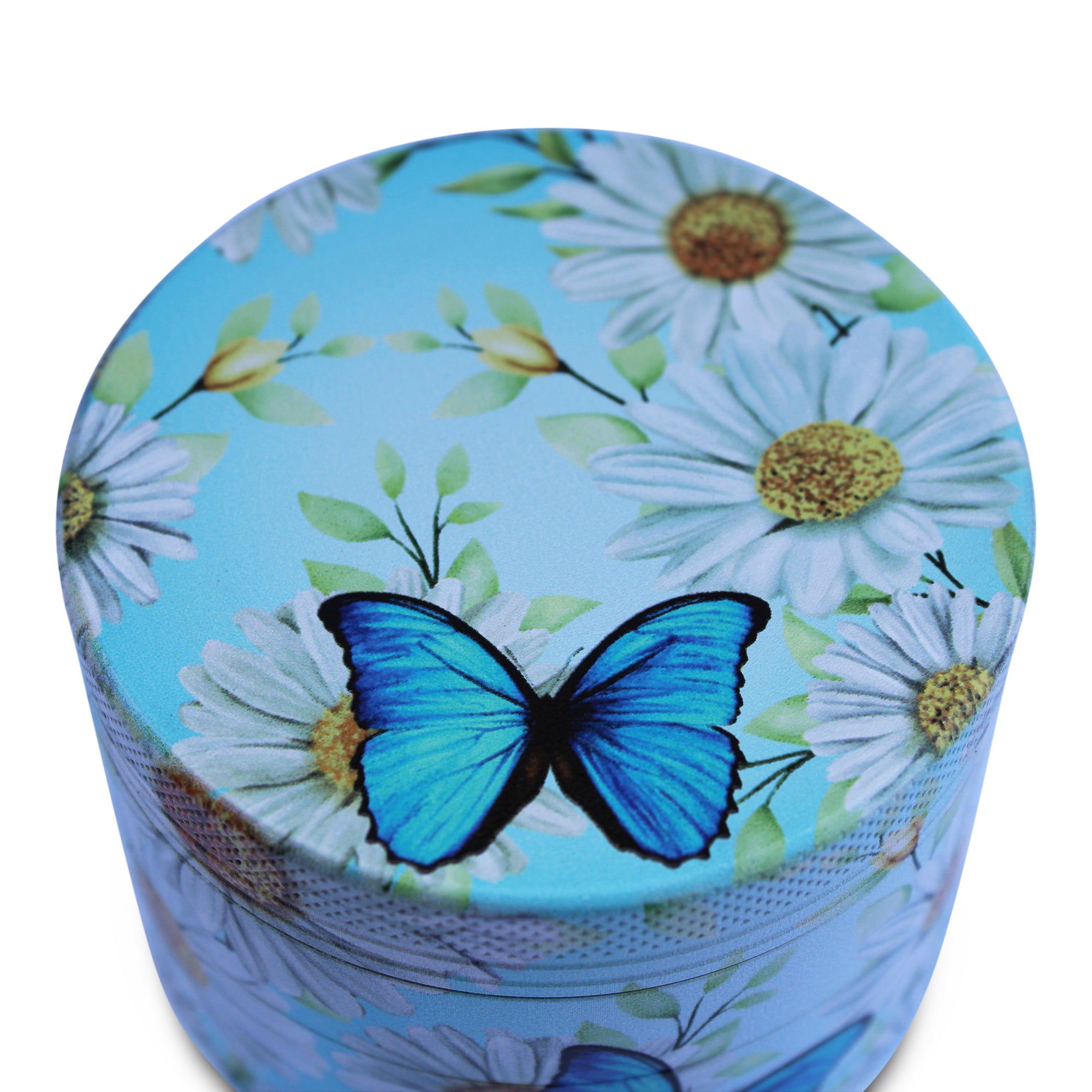Weed Grinder Butterfly & Sunflowers