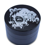weed grinder laser etched skull mushroom grinder