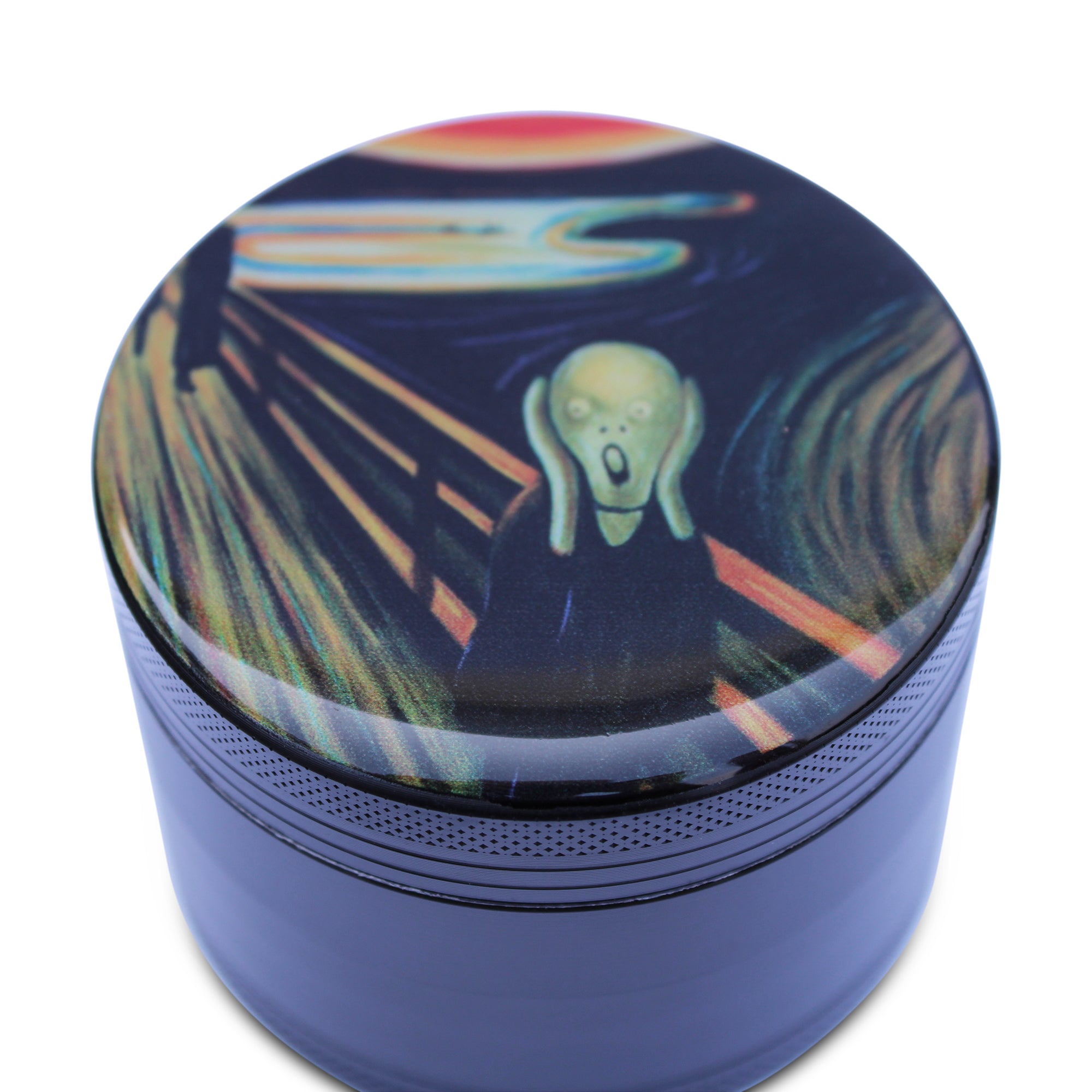 Weed Grinder - Aluminum - "The Scream" by Edvard Munch Grinder