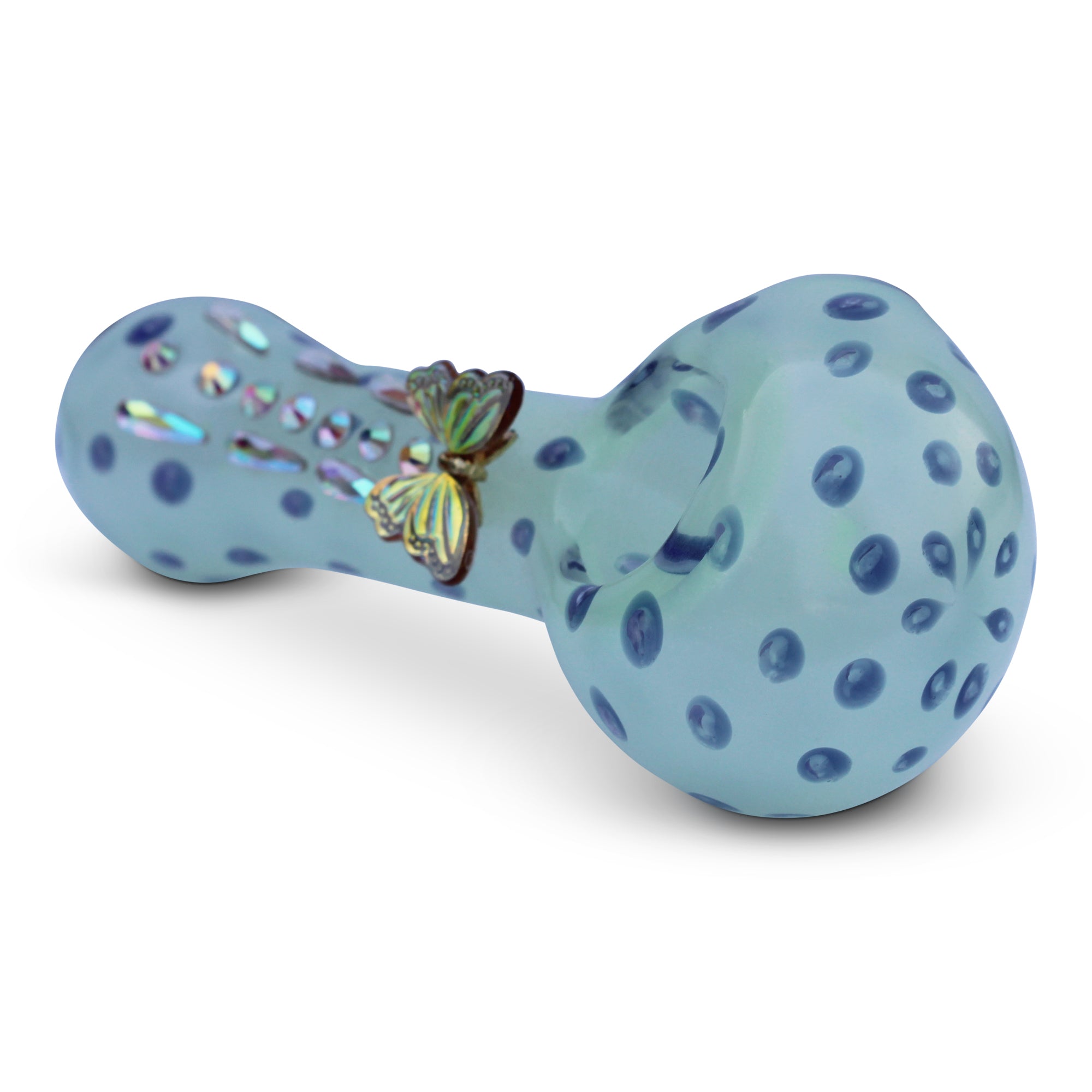 Glass Pipe Hand Pipe Glow In Dark Butterfly Pipe