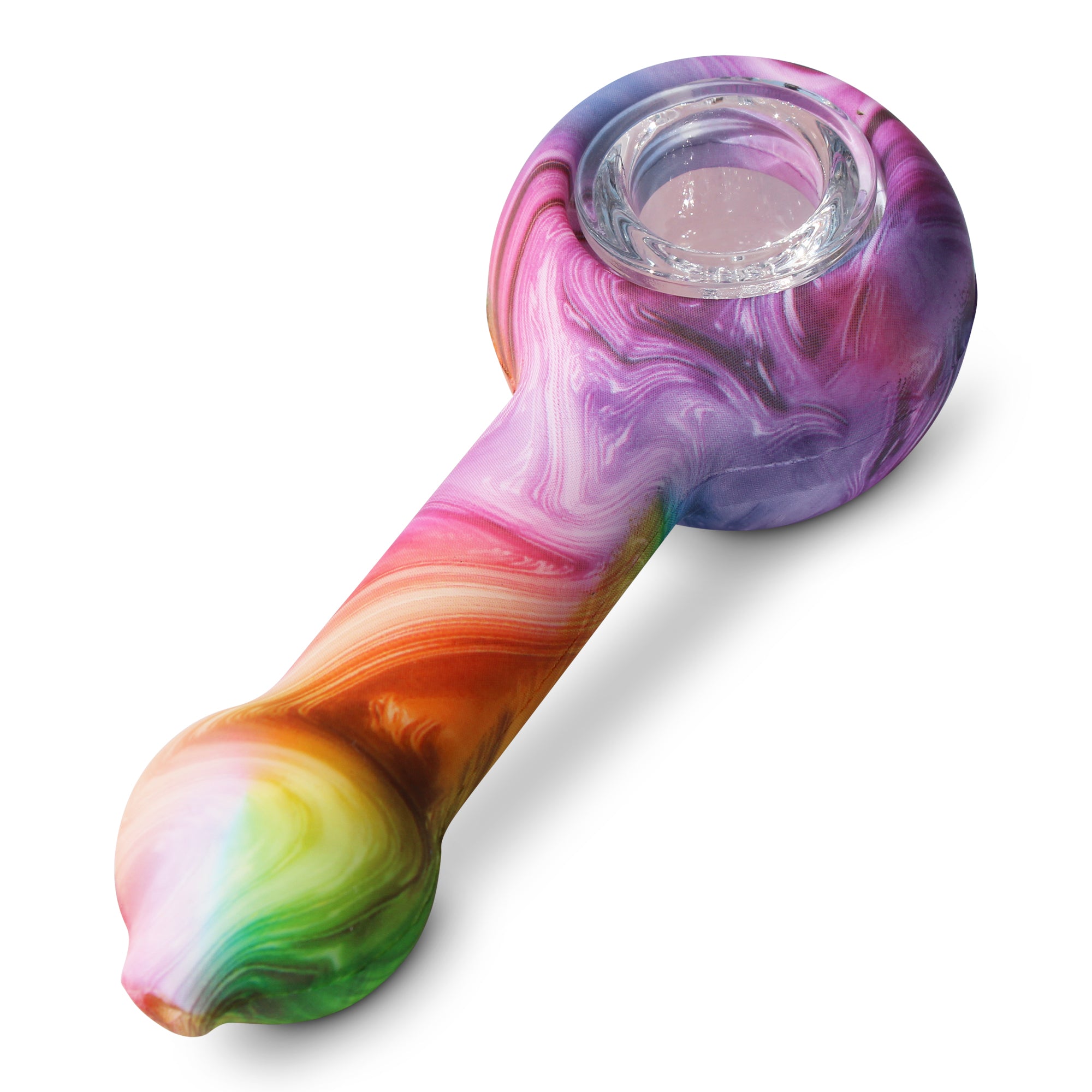 Silicone Pipe With Glass Bowl
