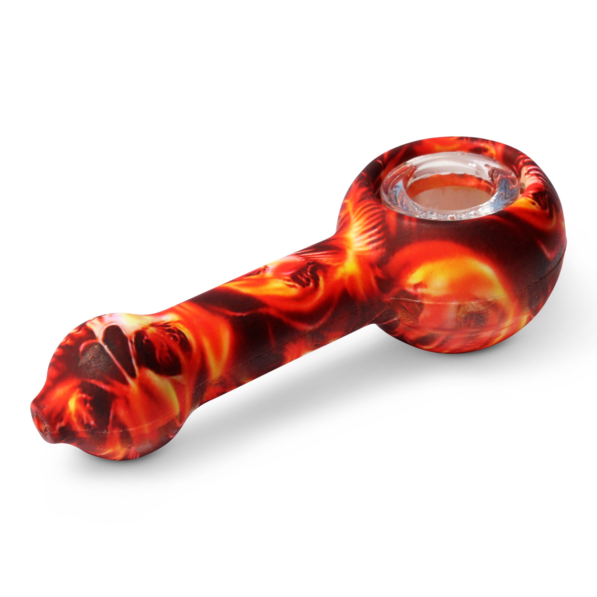 Silicone Pipe With Glass Bowl