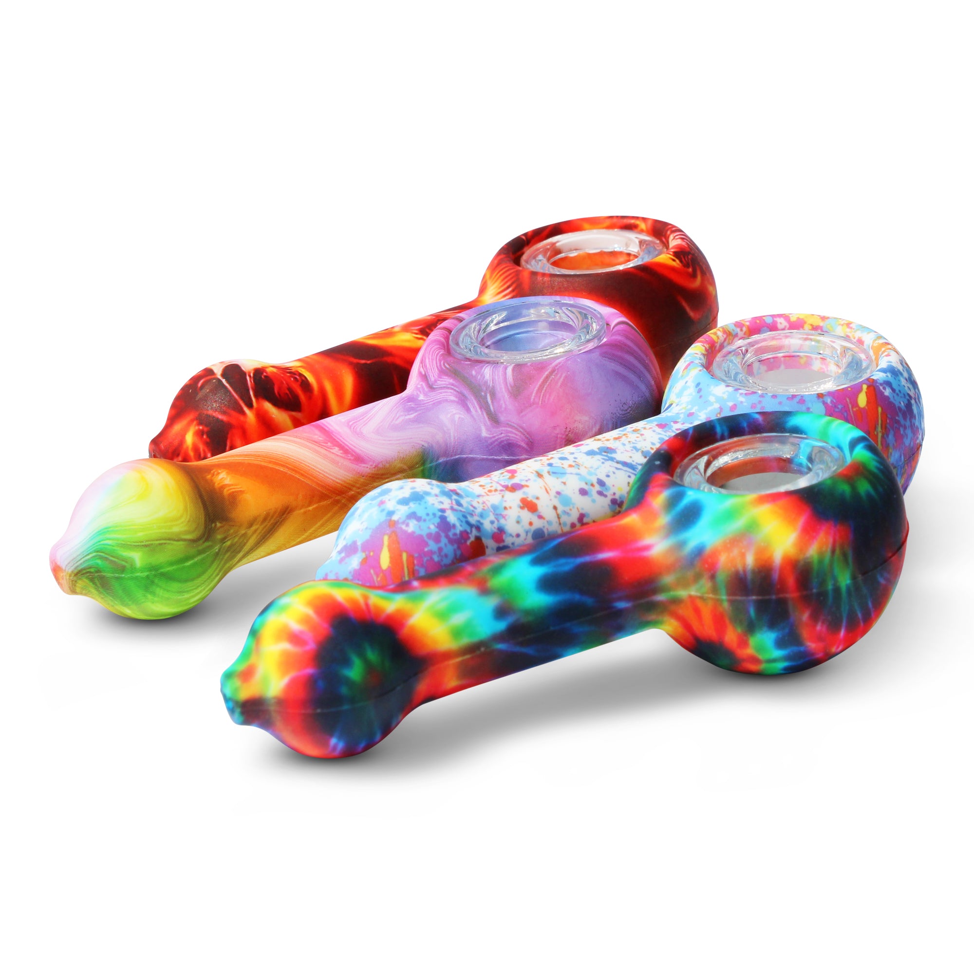 Silicone Pipe With Glass Bowl