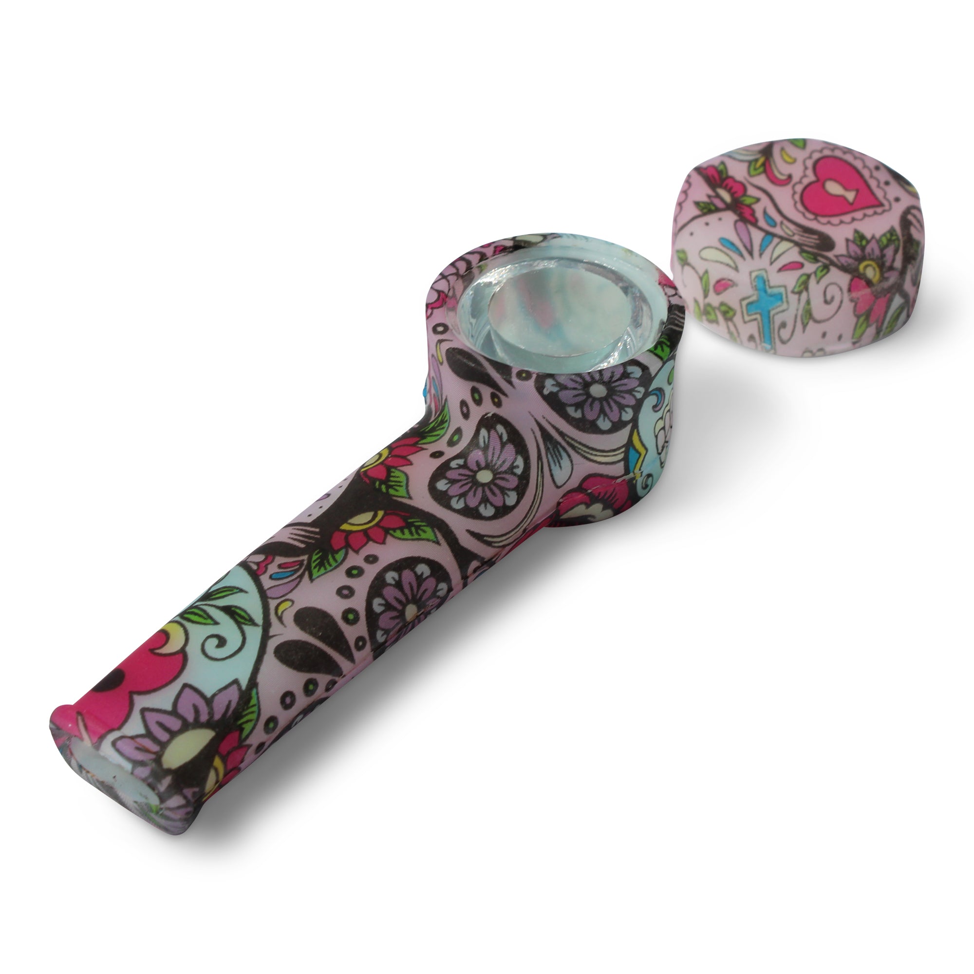 Silicone Pipe With Glass Bowl