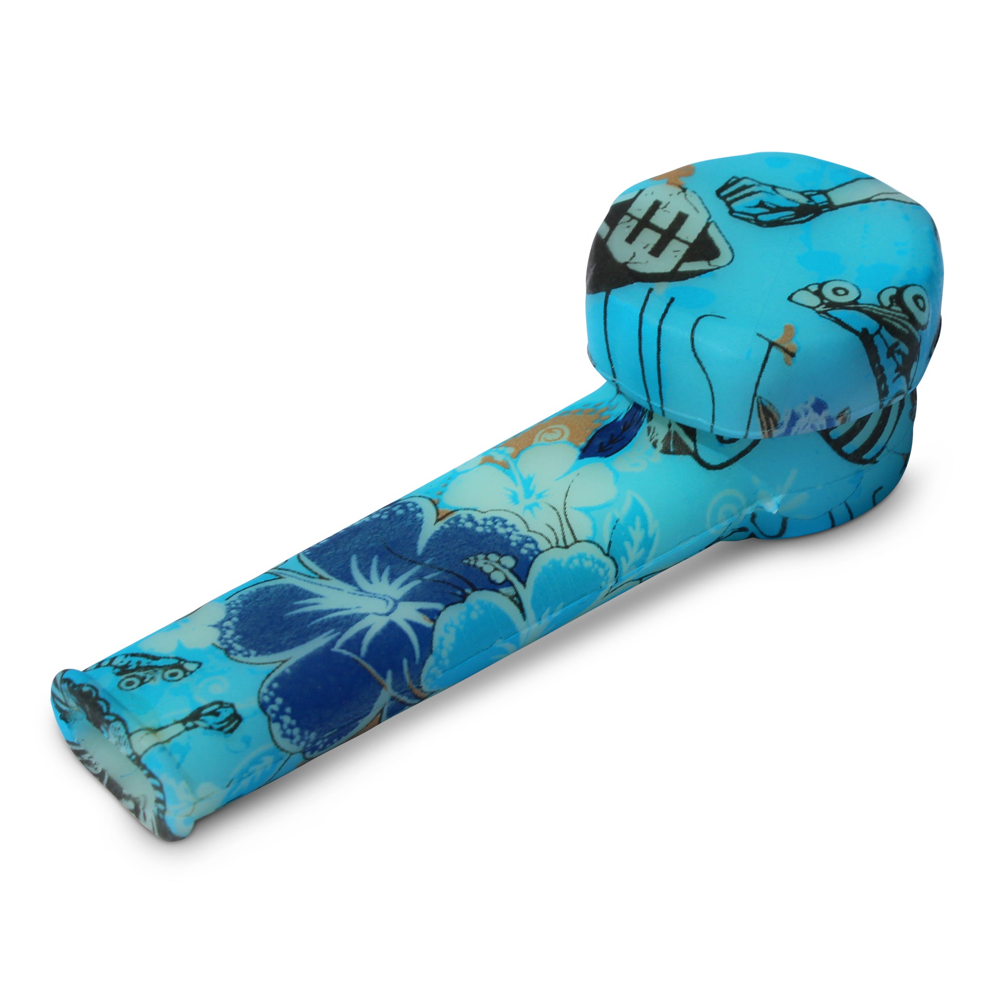 Silicone Pipe With Glass Bowl