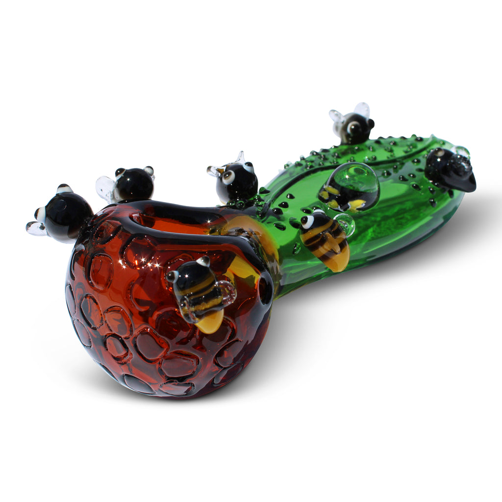glass pipe hand pipe glass bee pipe honey pipe honeybee pipe