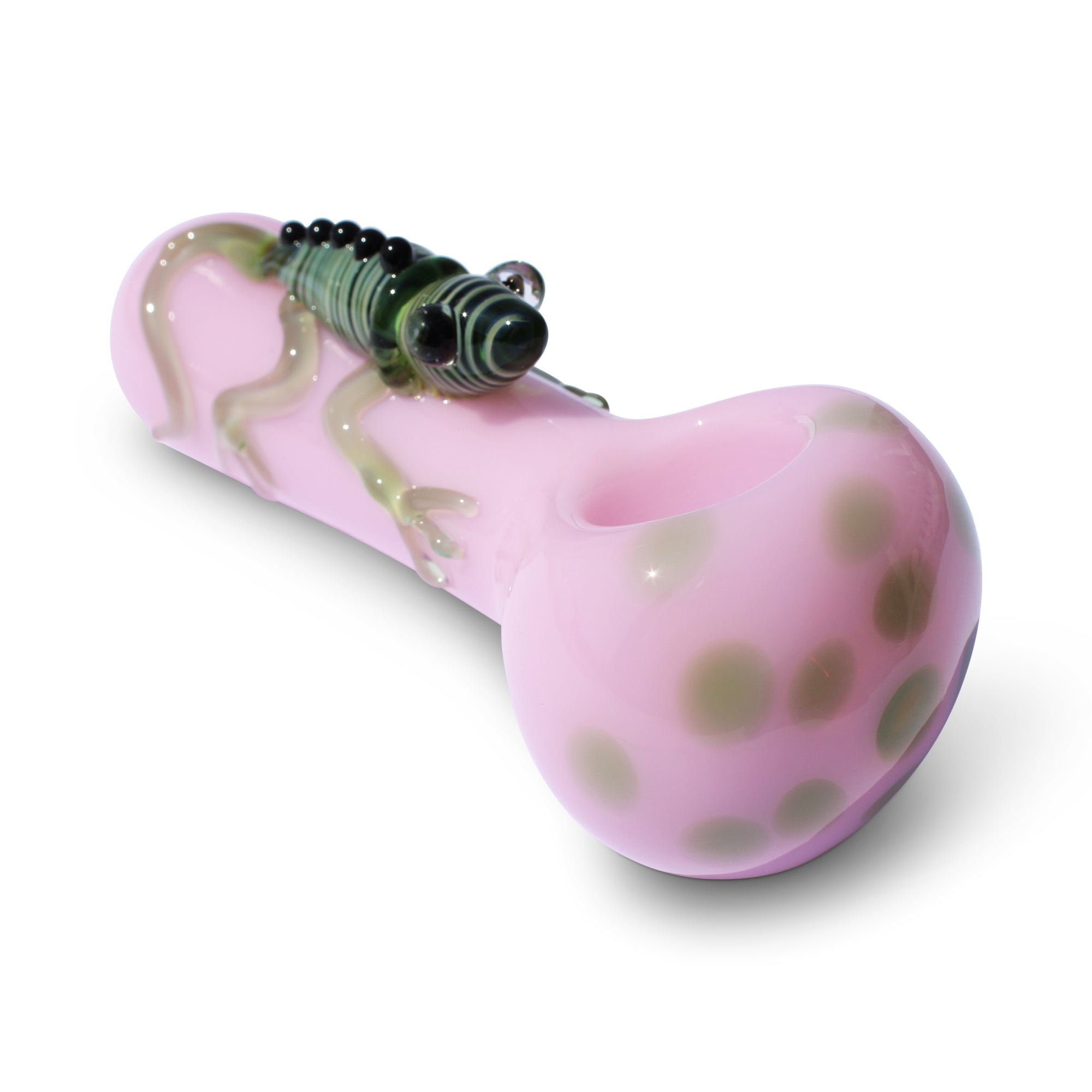 Glass Pipe Lizard Pink Hand Pipe Bowl