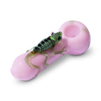 glass pipe pink girly lizard pipe bowl pipe