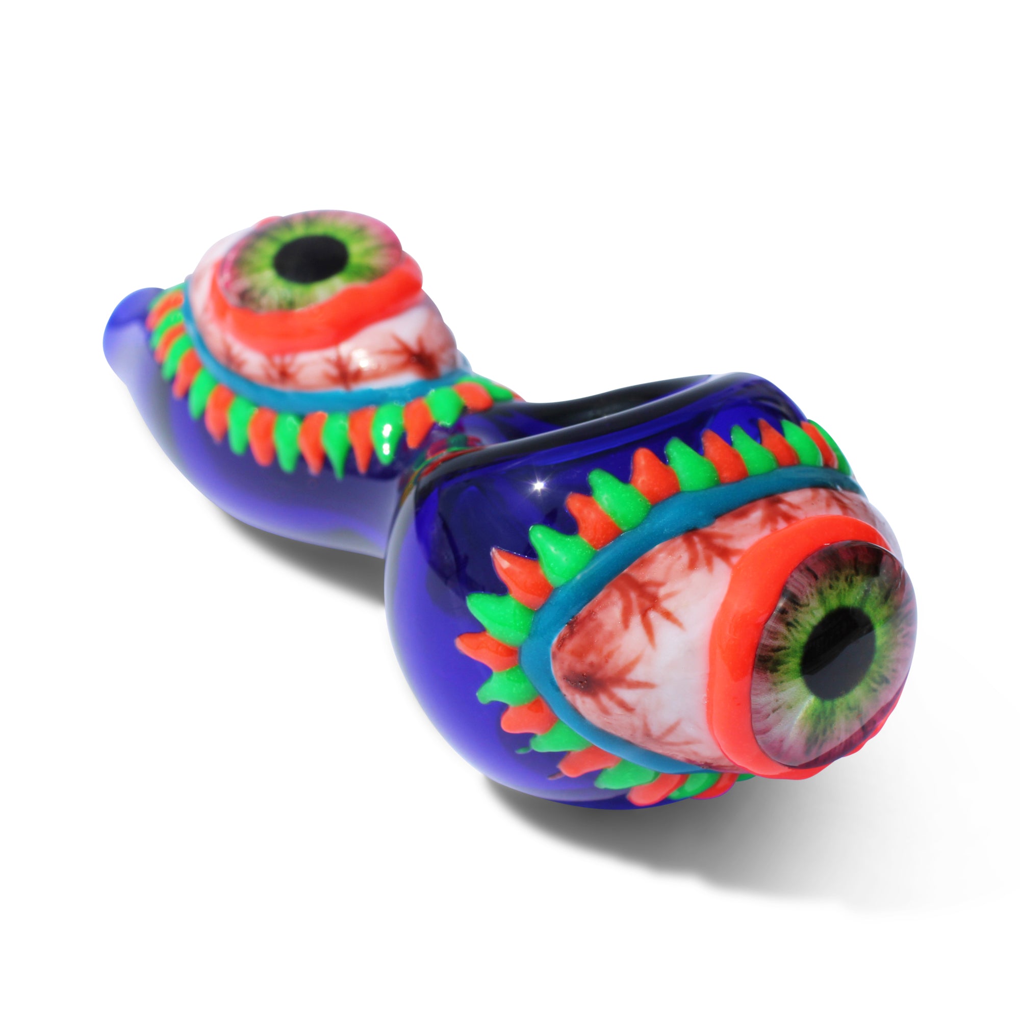pipe glass bowl monster pipe glow in dark eye bowl pipe