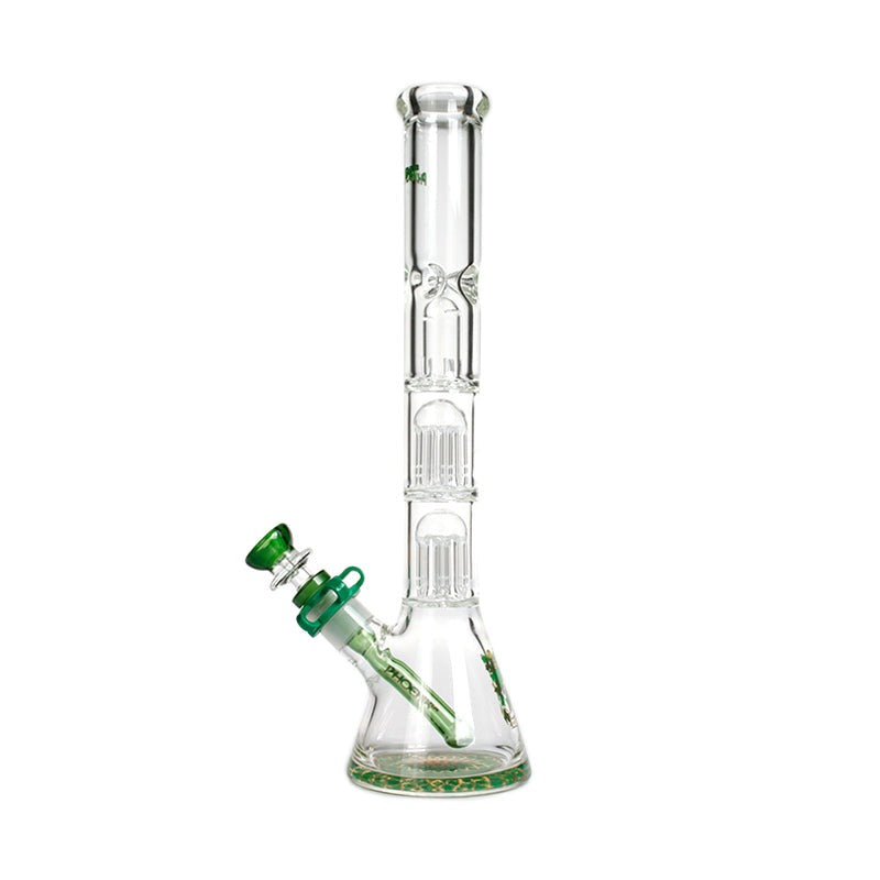 Bong - Double Mushroom Perc Recycler 13"