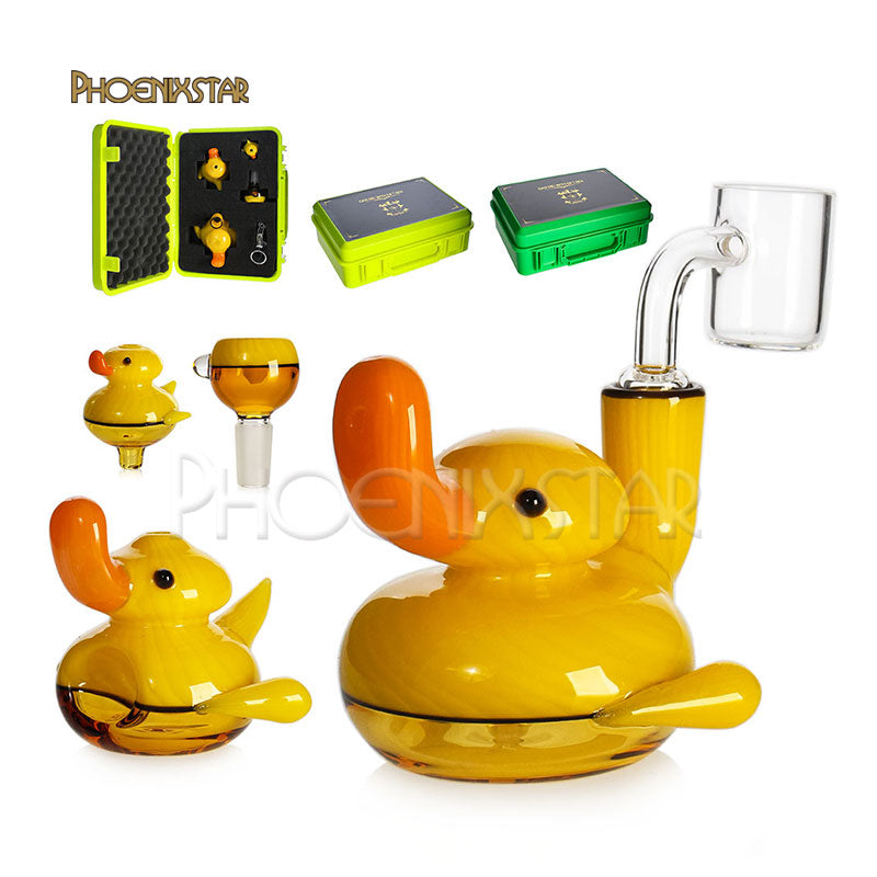 Phoenix Star Yellow Duck Bong Pipe Kit Yellow Ducky Bong Duck Dab Rig Duck Bong