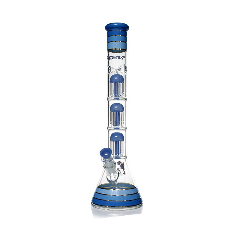 Bong - 18" Phoenix Star Triple Mushroom Perc