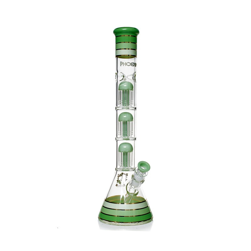 Bong - 18" Phoenix Star Triple Mushroom Perc