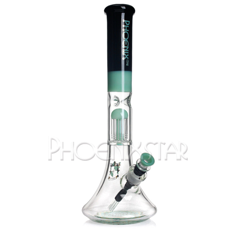 Phoenix Star Bong Mushroom Perc 16" Beaker Bong